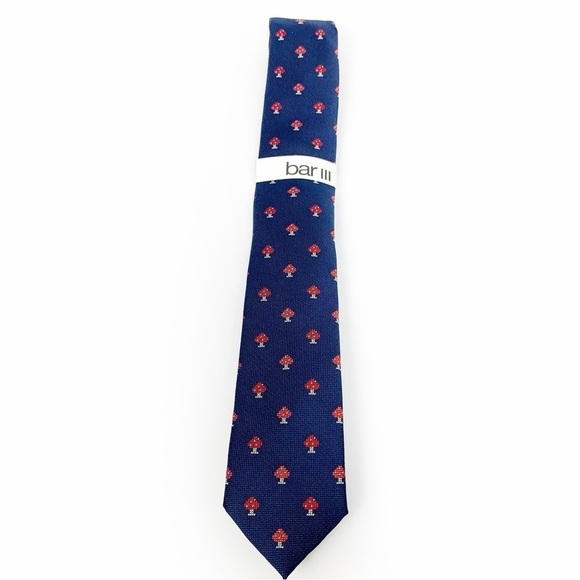 Bar III Other - Bar III Blue Tie with Red Spade Accent